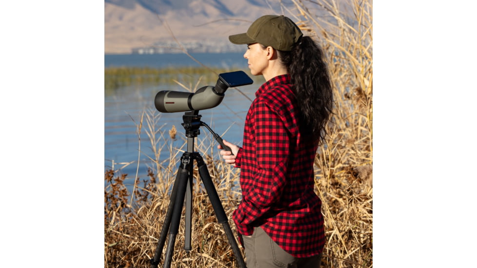 Winchester Supreme Optics W20-60x80mm Spotting Scope, Angled, Black/Gray, WQ-SS-SPRM13-20-60x80