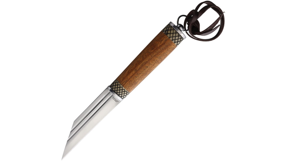 Windlass Viking Huntsmans Hadseax Knife, 4.25 satin finish stainless blade, Brown wood and sculpted bone handle, 404538