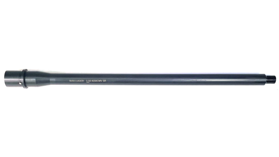 WMD Guns 9mm 16.5in, Medium Profile, 1-10 RH, 4150 CrMoV, 1/2-28, Nitride, Black, 9MMB16.5 1-10MP