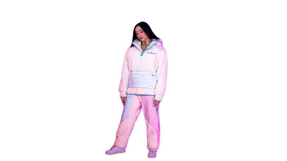 Woodpecker Teddy Fleece Track Pants, Cream, Large, WPU002B-CRE-L