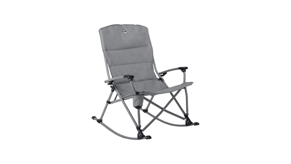 Woods Kaslo Folding Camping Rocker Chair, Gun Metal, CTI0765942G