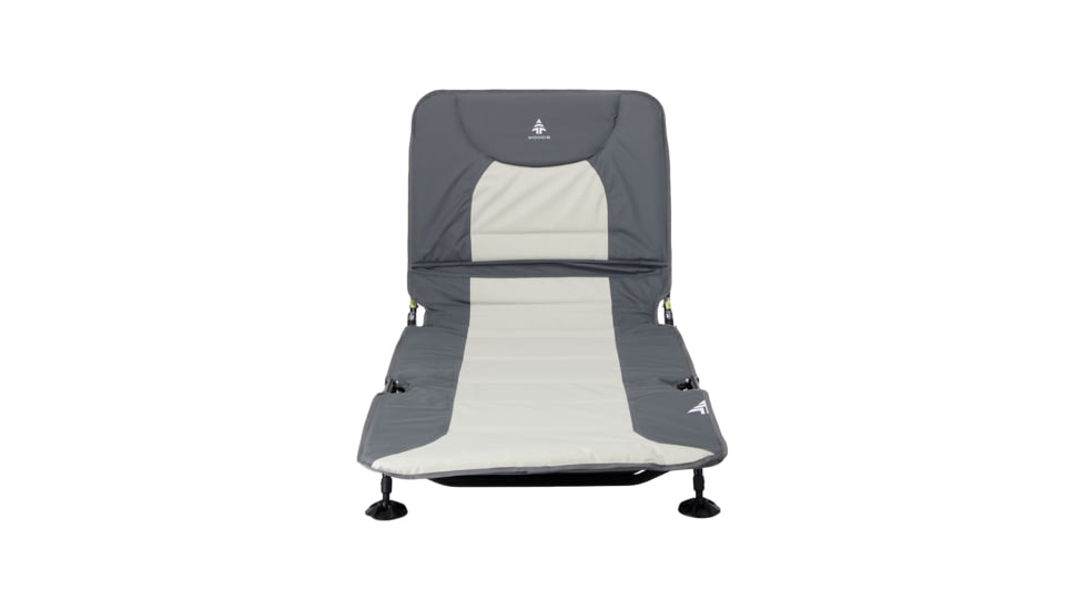 Woods Portable Quick Set-up Folding Adjustable 2-in-1 Camping Lounger/Cot, Gray, CTI0765535