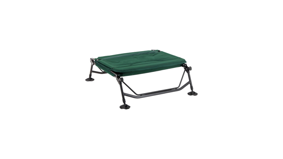 Woods Portable Quick Set-up Folding Adjustable 2-in-1 Camping Lounger/Cot, Green, CTI0765535G