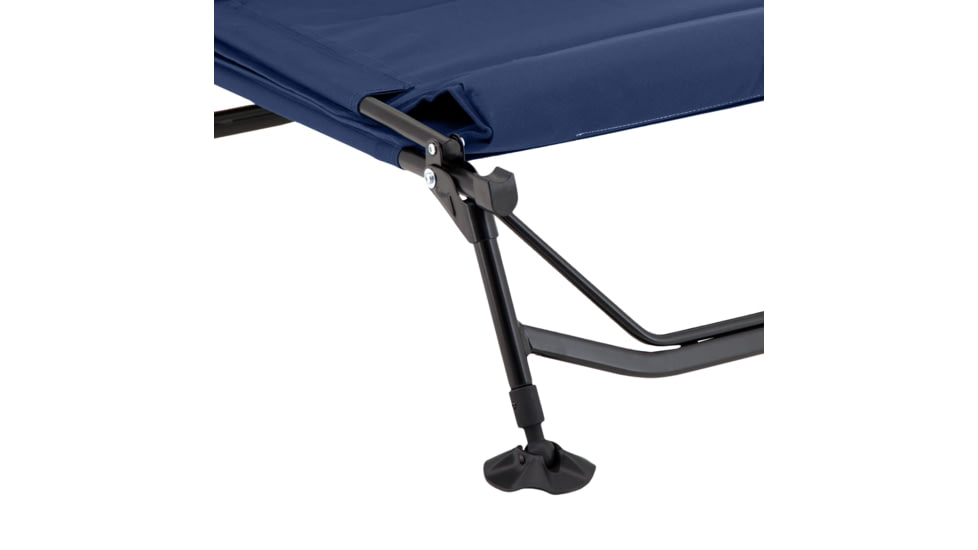 Woods Portable Quick Set-up Folding Adjustable 2-in-1 Camping Lounger/Cot, Navy, CTI0765535N
