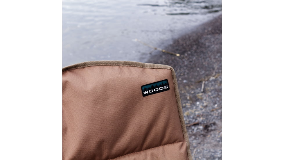 Woods Siesta Folding Reclining Padded Camping Chair, Dijon, CTI0765868