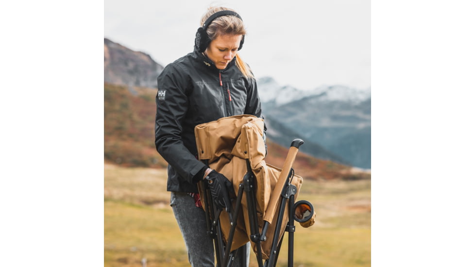 Woods Siesta Folding Reclining Padded Camping Chair, Dijon, CTI0765868