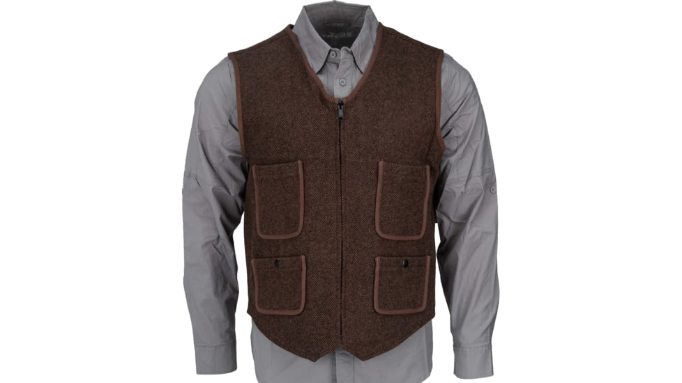 Woolrich Utility 12 Full Zip Vest, Brown, M, 24188-B-M