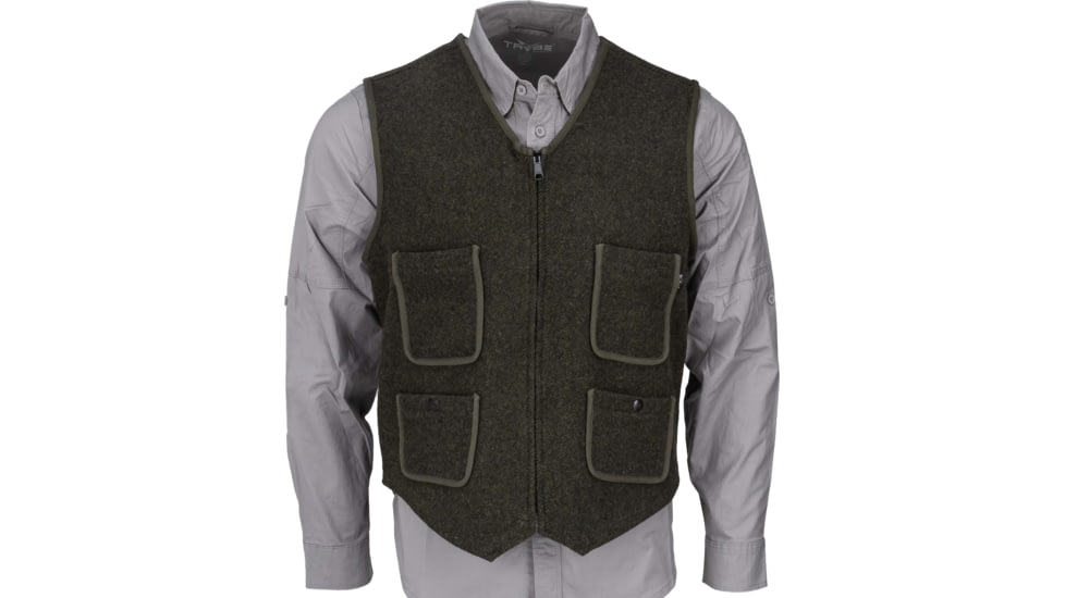 Woolrich Utility 12 Full Zip Vest, Olive Green, M, 24188-OG-M