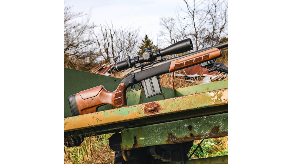 WOOX Exactus Precision Stock - Remington Model 700, M5 DBM / AICS Chassis, Standard, Left Hand, Short Action, Walnut, SH.GNS002.25LH