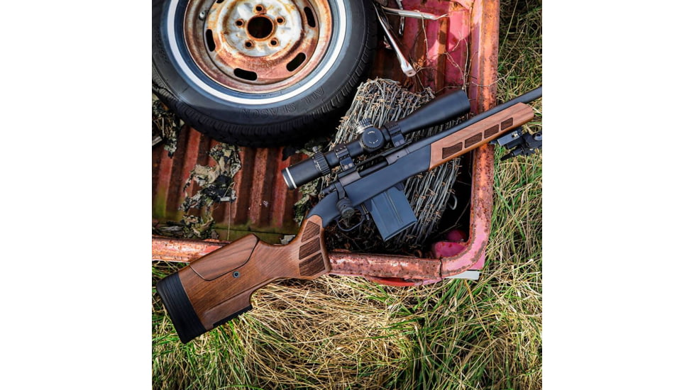 WOOX Exactus Precision Stock - Remington Model 700, M5 DBM / AICS Chassis, Standard, Left Hand, Short Action, Walnut, SH.GNS002.25LH