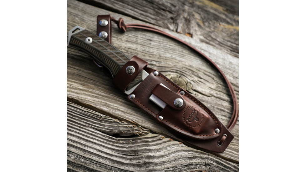 WOOX Rock 62 Genuine Leather High-End Sheath, Brown, BU.SHT001.01