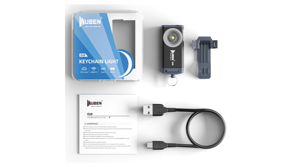 WUBEN G2 Rechargable Keychain Light