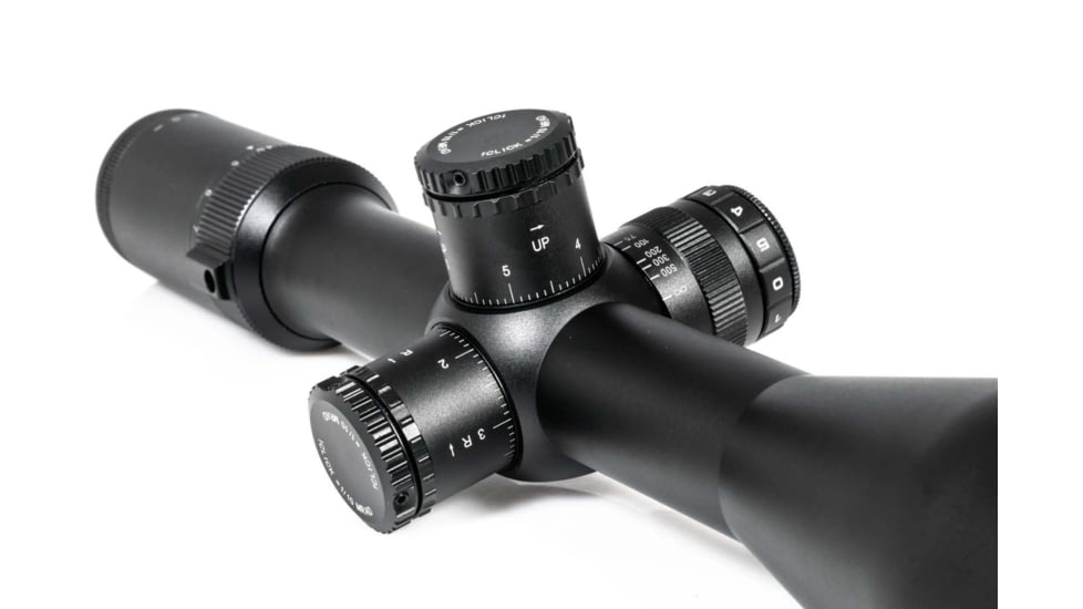 Wulf Optics Hurricane 4.5-18x50 Rifle Scope, 30mm Tube, Second Focal Plane, Red/Green Half Mildot Reticle, Black, WU9104