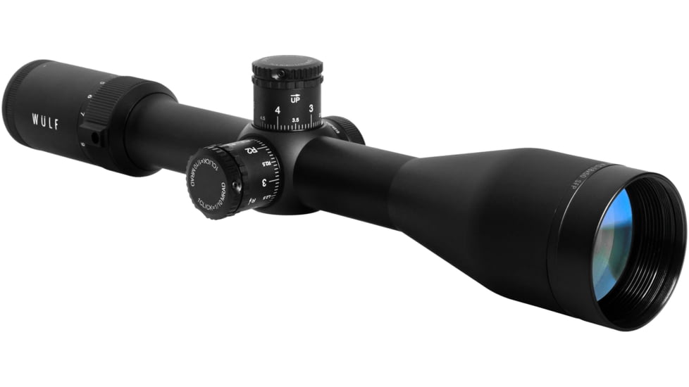 Wulf Optics Hurricane Lite 4.5-18x50mm Rifle Scope, 30mm Tube, Second Focal Plane, Non Illuminated Half Mildot SF Reticle, Black, WU9109