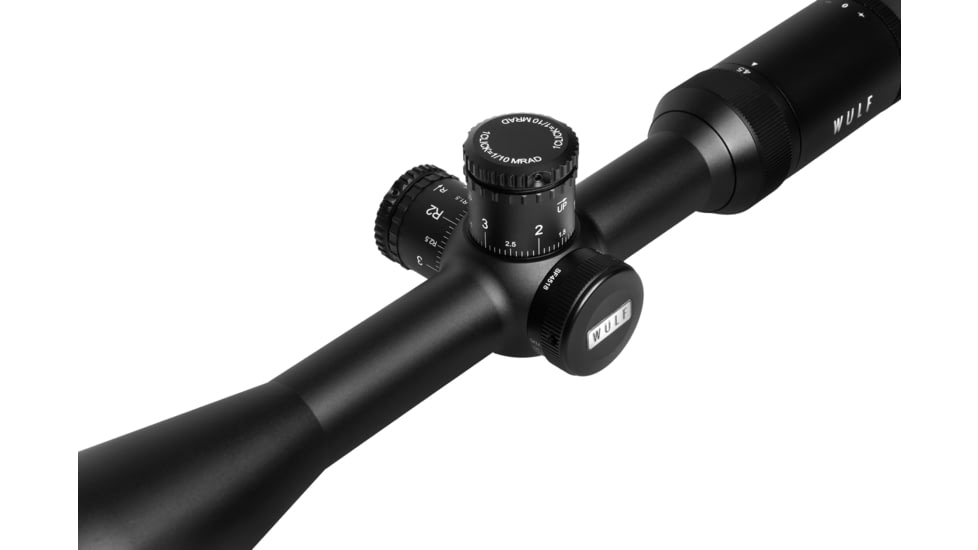 Wulf Optics Lightning 4.5-18x44mm Rifle Scope, 1in Tube, Second Focal Plane, Half Mildot Reticle, Black, WU9111