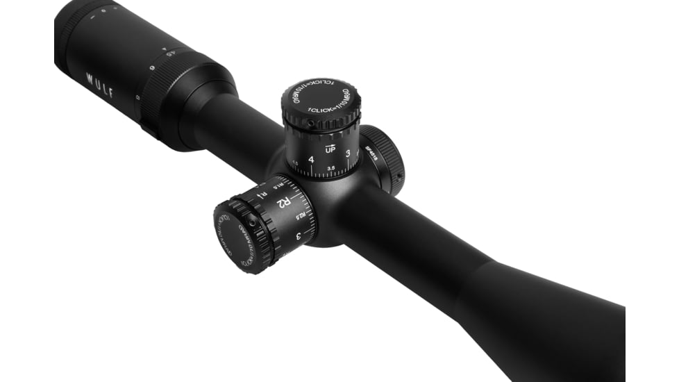 Wulf Optics Lightning 4.5-18x44mm Rifle Scope, 1in Tube, Second Focal Plane, Half Mildot Reticle, Black, WU9111