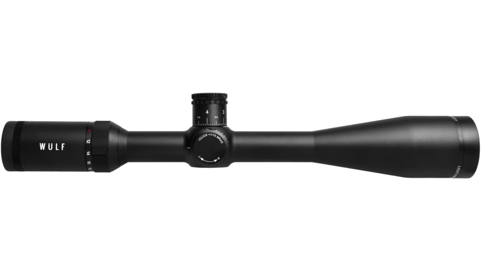 Wulf Optics Lightning 7-25x44 Rifle Scope, 1in Tube, Second Focal Plane, Half Mil-Dot Reticle, Black, WU9103