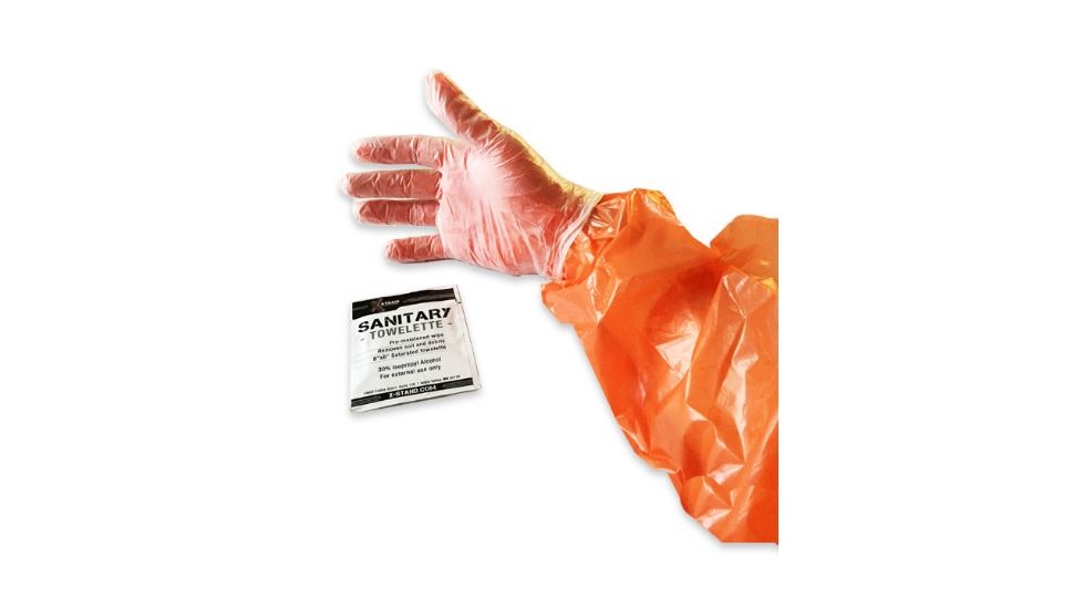 X-Stand Dirty Job Glove Kit, Orange, Pack of 4, XAAH405-4