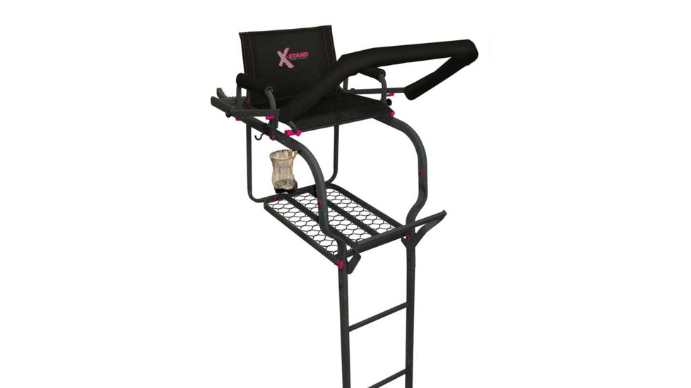 X-Stand The Huntress Ladderstand, Black, 20 Ft Single, XSLS547