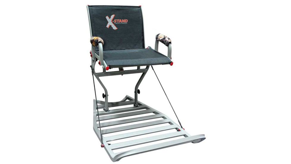 X-Stand The Jester Aluminum Tree Stand w/Backrest, Gray, XSFP436