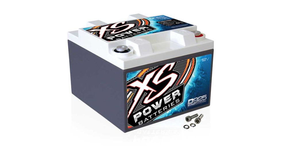 XS Power D925 AGM Deep Cycle 12 Volt Battery - 2000A, 550CA, 28Ah, 1000W / 2000W, White D925