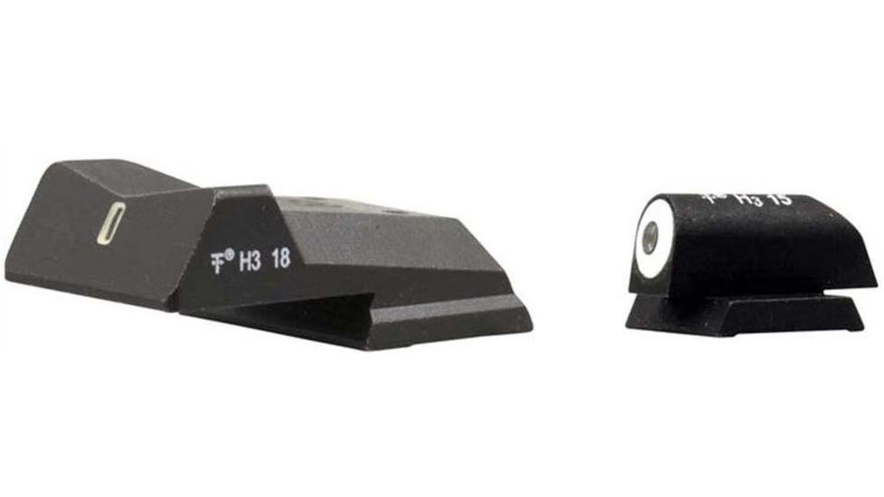 XS Sight Systems DXT Big Dot Pistol Tritium Night Sight, Colt Enhanced Govt. 5in Novak Rear, Matte Black, Standard, NE-0010S-5