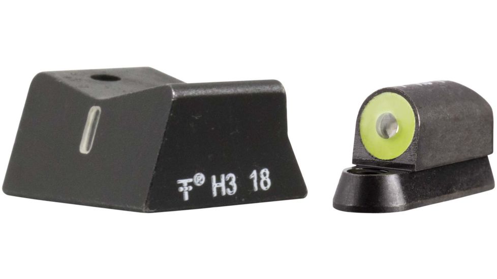 XS Sight Systems DXT2 Big Dot Pistol Tritium Night Sight, CZ P-07 and P-09, Yellow, Standard, CZ-0011S-5Y