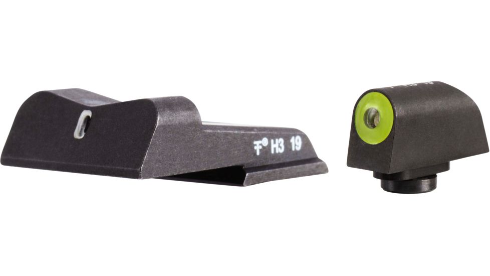 XS Sight Systems DXT2 Big Dot Pistol Tritium Night Sight, S&amp;W M&amp;P 380 Shield EZ, Yellow, Standard, SW-0031S-5Y