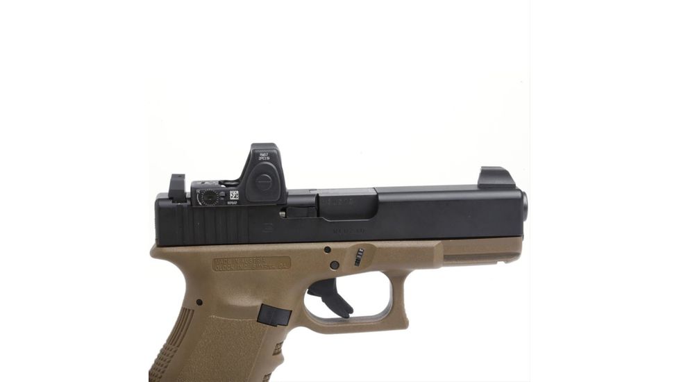 XS Sight Systems DXW Standard Dot for Glock Suppressor Height 17,19,22-24,26,27,31-36,38, Tritium Front, White Stripe Rear GL-0004S-4
