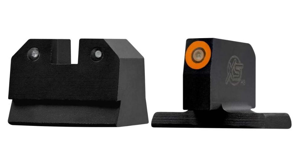 XS Sight Systems R3D Night Sights for HK VP9 OR Supressor, Orange, HK-R022P-6N