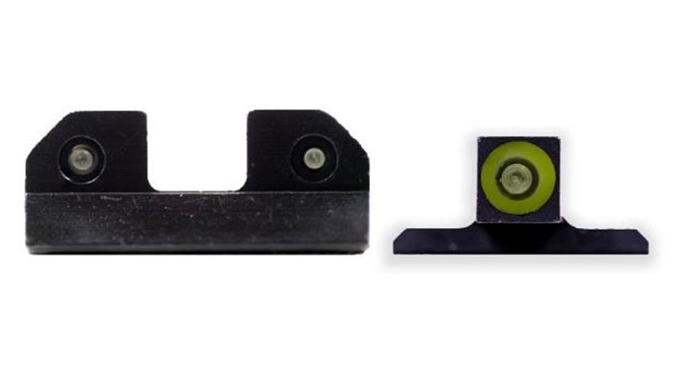 XS Sight Systems R3D Night Sights, Tritium, Green, Sig Sauer, Black, SI-R015P-6G