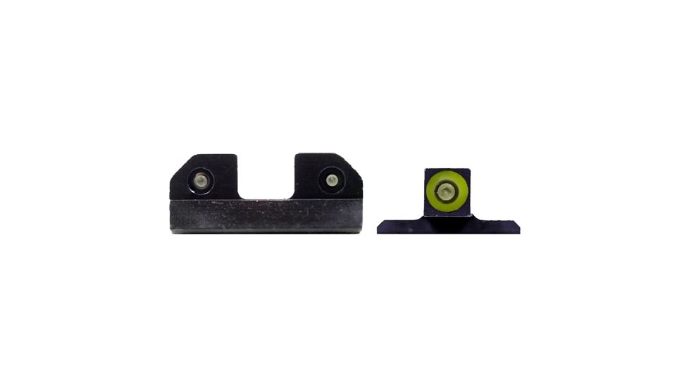 XS Sight Systems R3D Night Sights, Tritium, Green, Smith &amp; Wesson M&amp;P/ M&amp;P M2.0, Black, SW-R032S-6G