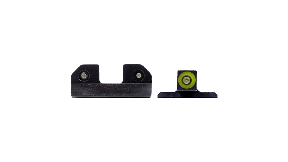 XS Sight Systems R3D Night Sights, Tritium, Green, Smith &amp; Wesson M&amp;P Shield/ M&amp;P M2.0 Shield, Black, SW-R033S-6G