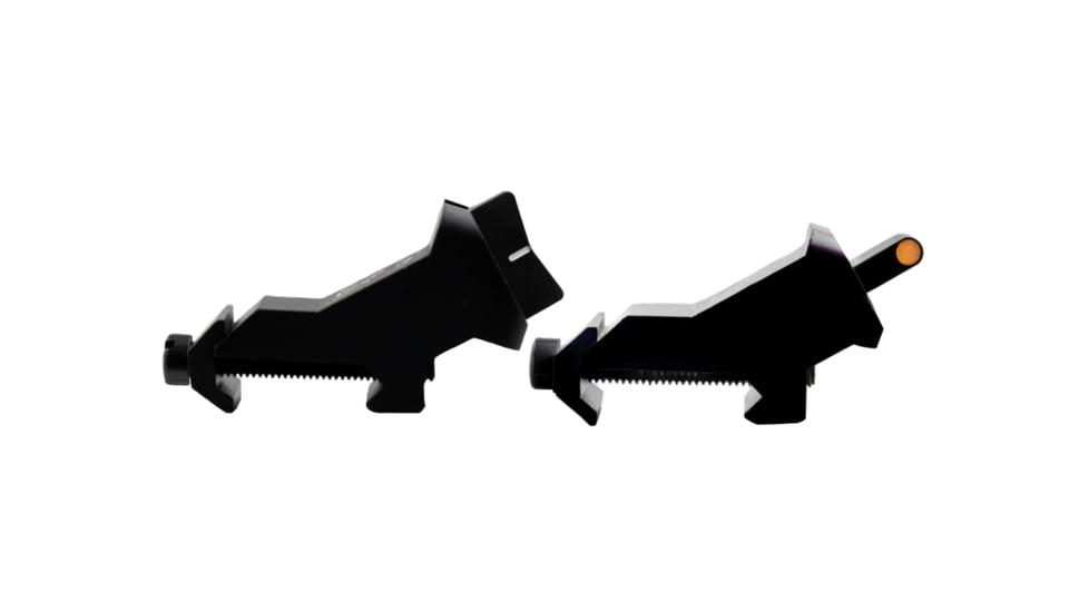 XS Sight Systems XTI2 DXS Standard Dot Ember Rifle Sights, Tritium, Orange, Standard Dot, Black, AR-0008-1N