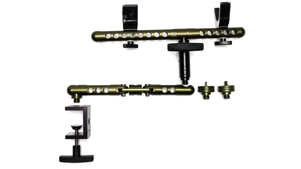 XtraArm Quick Clamp Shooting Rest w/ Double Yoke, Black, XTRA-QCSRDY
