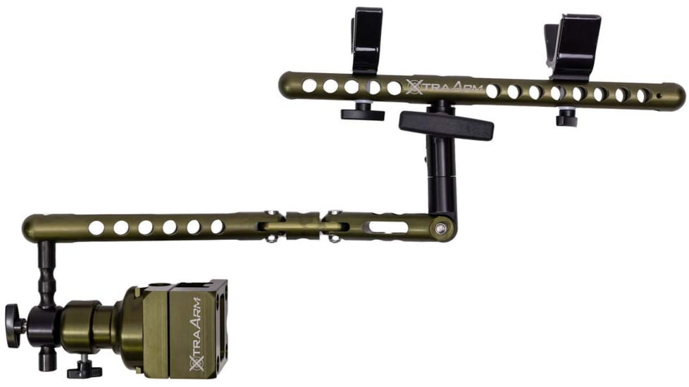 XtraArm Side by side Shooting System, Ballhead &amp; Arca Swiss/Picatinny Clamp, Black, XTRA-SXSCAMP