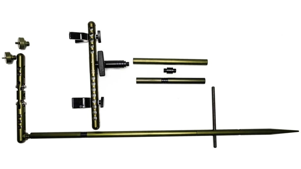 XtraArm Solo Shooting Stick w/ Articulating Arm and Double Yoke, Black, XTRA-SSSAADY