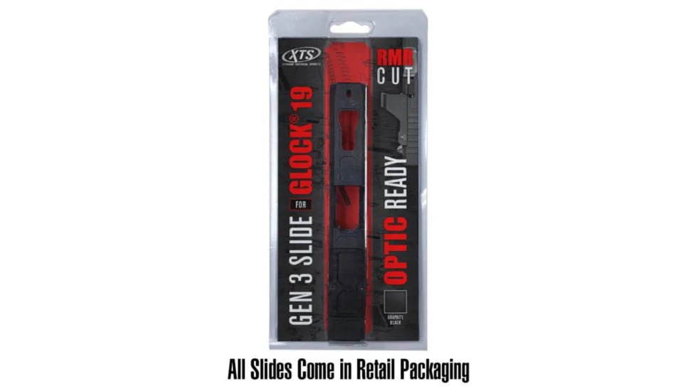 XTS Triangle Windows Glock 19 RMR Cut Slide, Flat Dark Earth, G19-SLD2FD