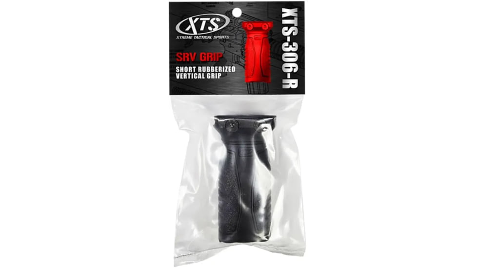 XTS Short Rubberized Vertical Grip, Black, XTS 306-R