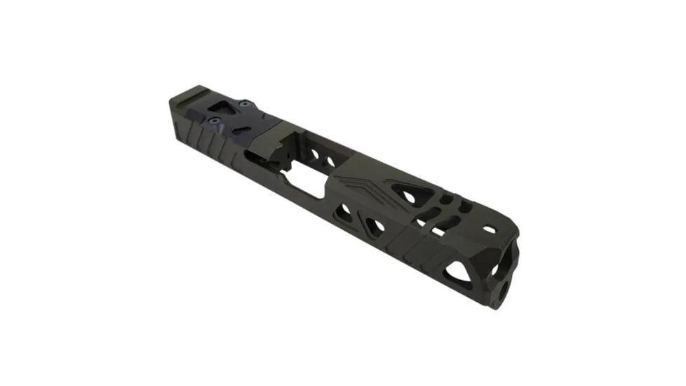 XTS Triangle Windows Glock 19 RMR Cut Slide, Olive Drab Green, G19-SLD2OD