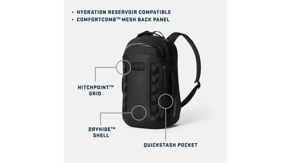 Yeti Cayo 25L Daypack, Black, 25L, 26010000466