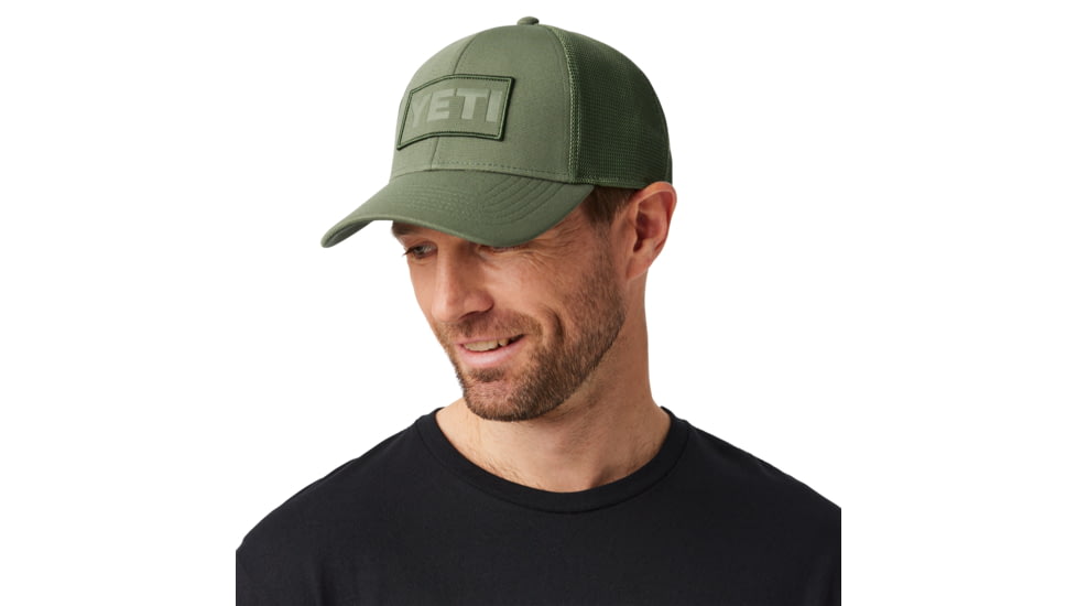 Yeti Core Patch Trucker Hat Olive on Olive, Olive, One Size, 21023005561