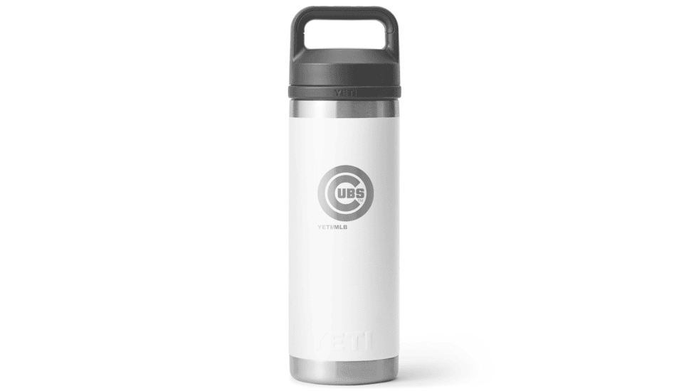 Yeti Rambler 18 oz Water Bottle with Chug Cap -MLB Chicago Cubs, White, 28100006860