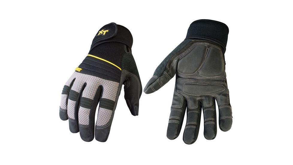 Youngstown Glove Company Anti-Vibe XT Gloves, Grey/Black, Large 03-3200-78-L