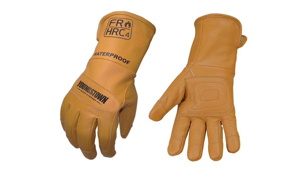 Youngstown Glove Company FR Waterproof Leather Utility Lined with Kevlar, Tan, X-Large 11-3285-60-XL