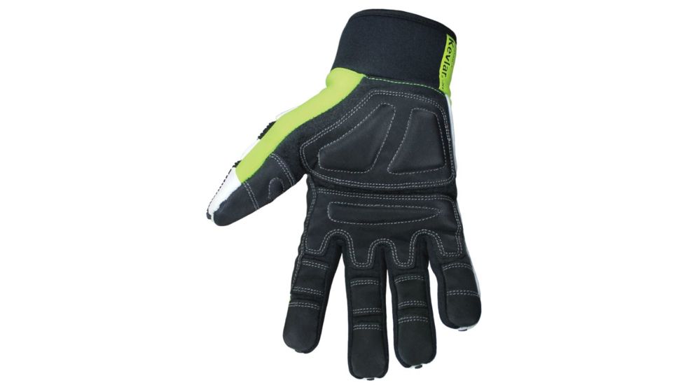 Youngstown Glove Company Titan XT Lined with Kevlar, Lime/Black, Large 09-9083-10-L