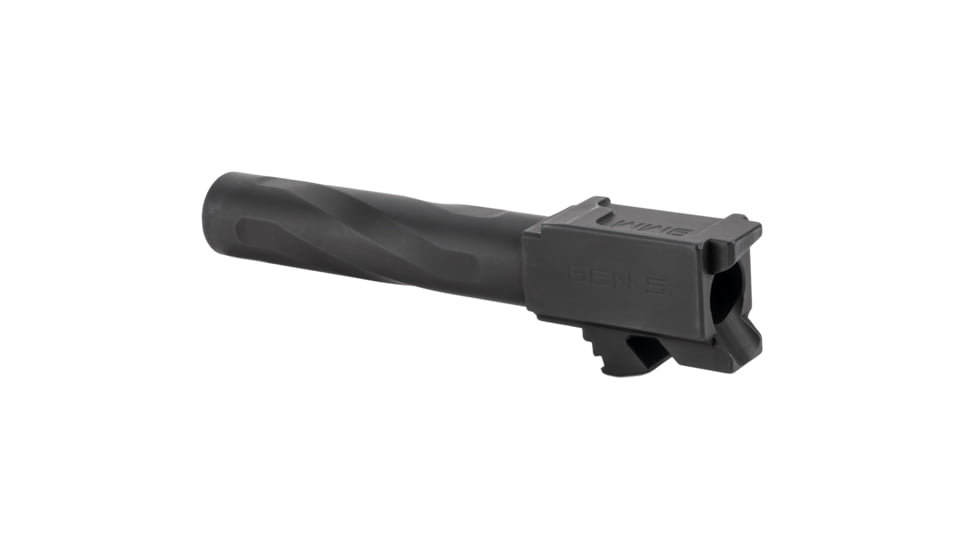 Zaffiri Precision Flush and Crown Glock 19 Gen 5 9mm Luger Non-Threaded Pistol Barrel, 3.95in, 1-10 RH Twist, Nitride, Black, BA-G19G5-FC-BN