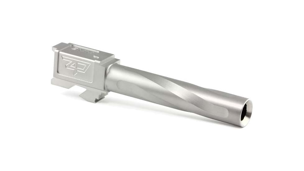 Zaffiri Precision Flush and Crown Pistol Barrel, Glock 17 Gen 5, 9mm, 1/10 Twist, 1/2x28, 416R Stainless Steel, Stainless Steel, ZP.17G5BSS