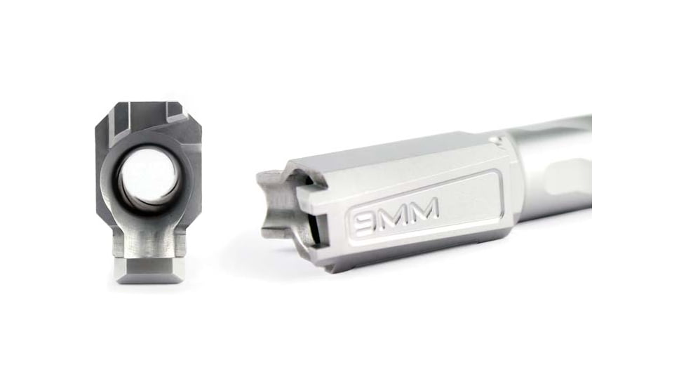 Zaffiri Precision Flush and Crown Pistol Barrel, Sig P365XL, 9mm, 1/10 Twist, 416R Stainless Steel, Stainless Steel, ZP.365XLBSS