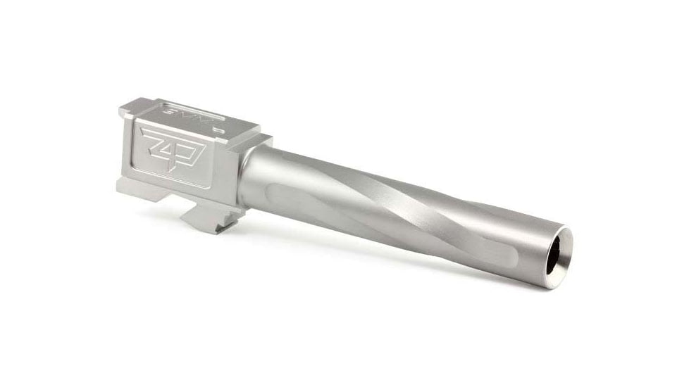 Zaffiri Precision Glock 17 Gen 1-4 Flush and Crown Pistol Barrel, 9mm Caliber, 1-10 Twist, 416R Stainless Steel, Stainless Steel, ZP.17BSS
